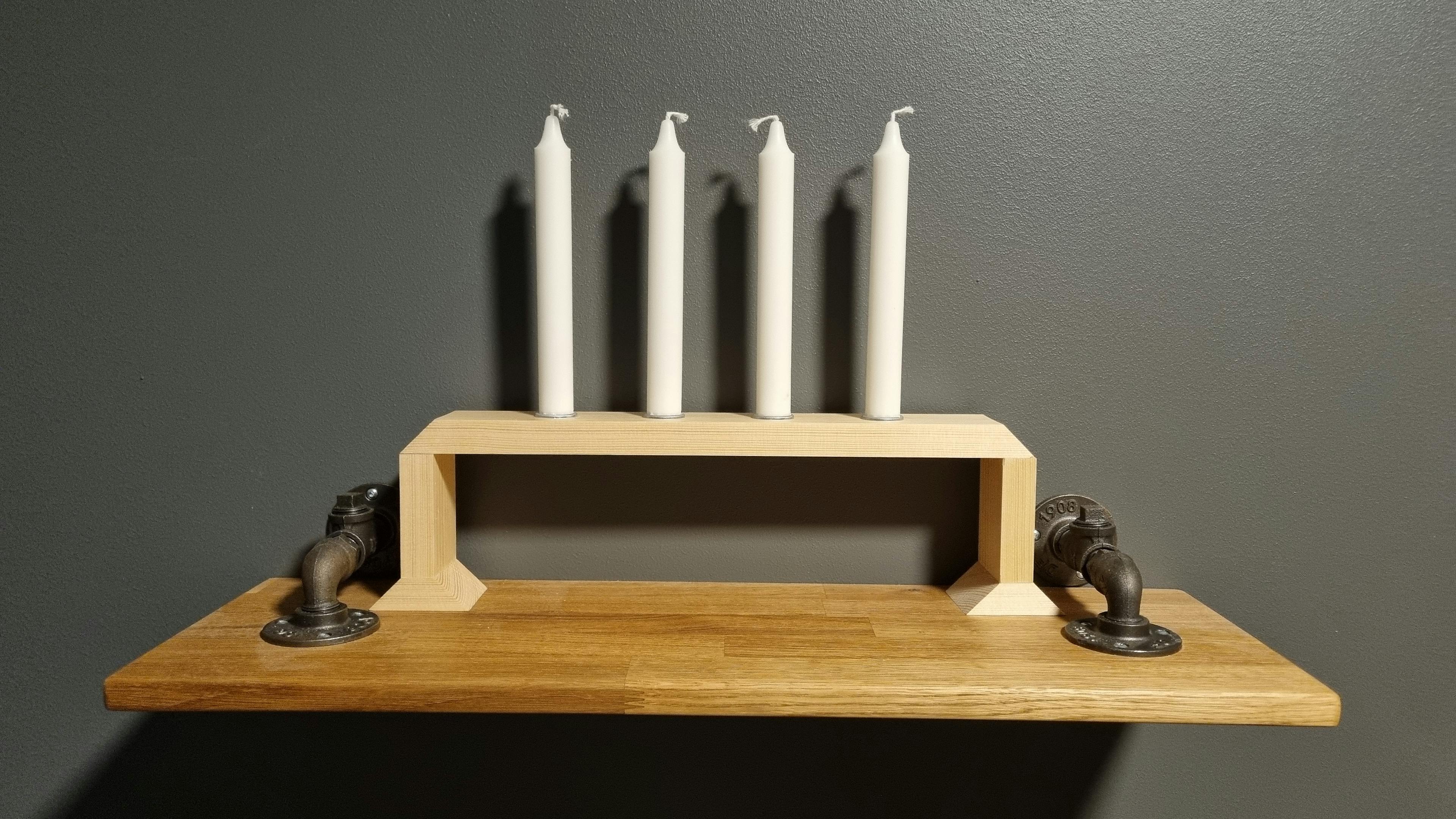 Candlestick on the shelf